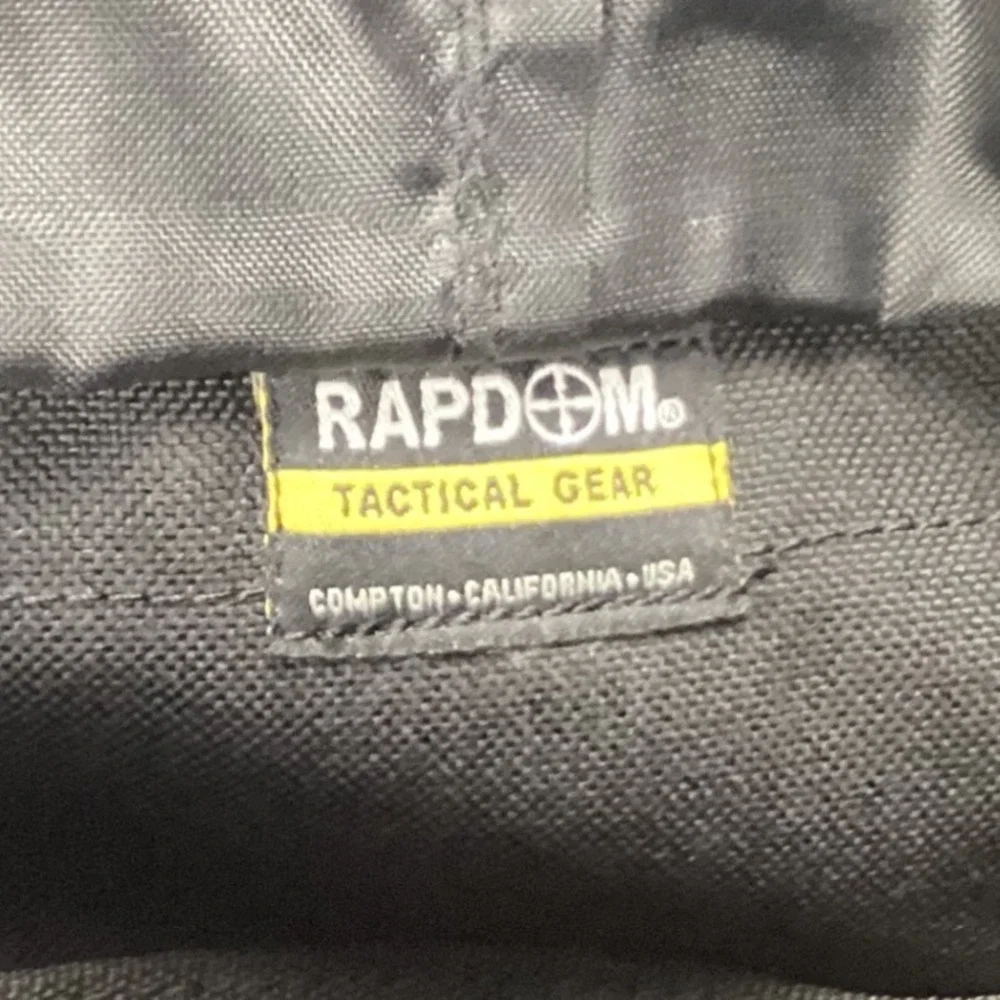 Rapdom Tactical Gear T311 Black Messenger Bag MOLLE Shoulder Utility EDC Pack